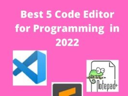 Best 5 Code editors in 2022