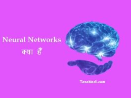 What is neural networks in Hindi