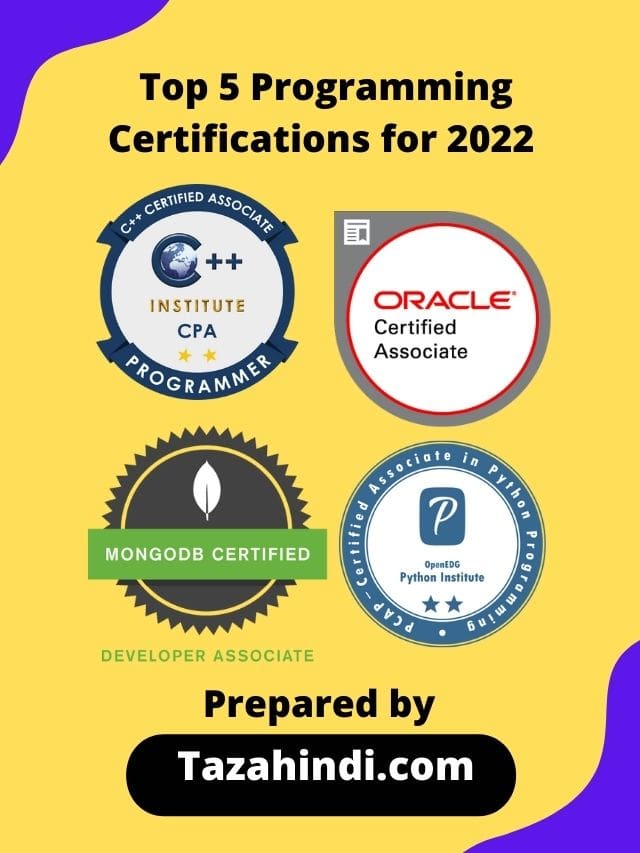 Top 5 Programming Certifications For 2022