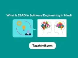 What is SSAD in Software Engineering in Hindi