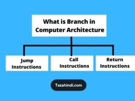 What is a Branch in Computer Architecture in Hindi