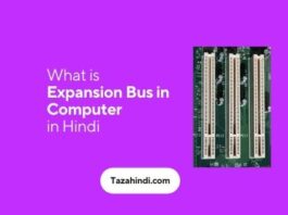 What is expansion bus in Computer in Hindi