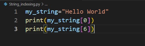 String Indexing