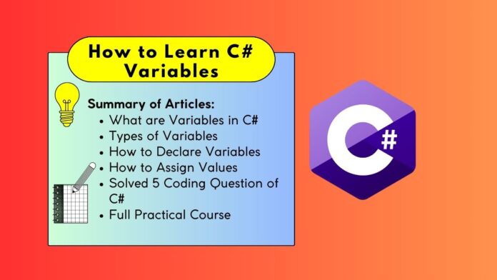 How to Learn Variables of C Sharp Programming