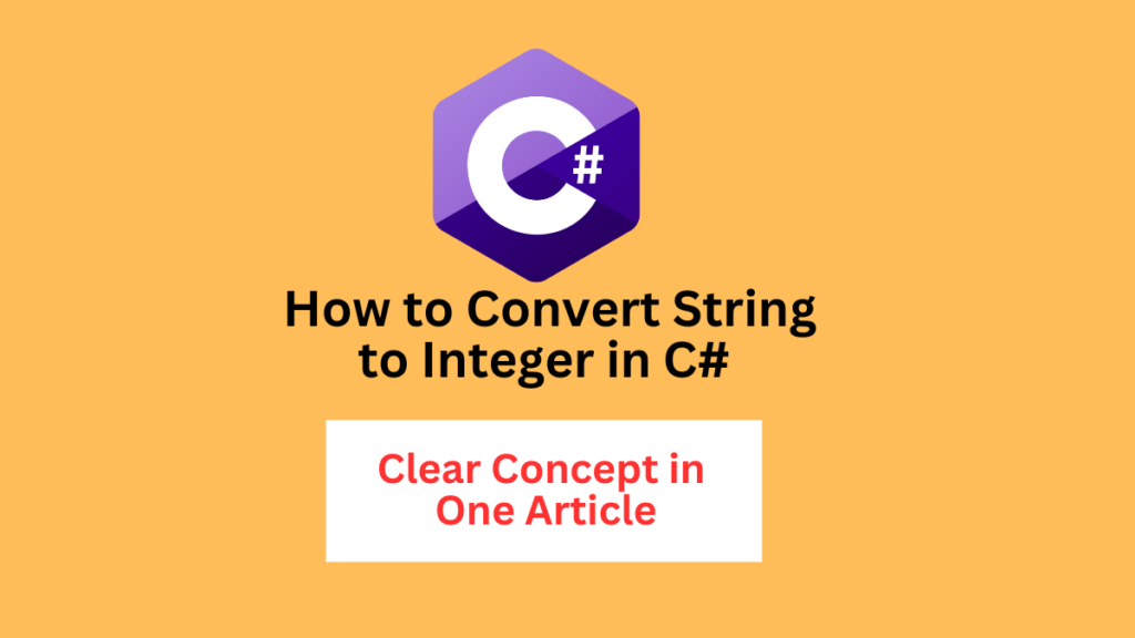 How To Convert String To Integer In C A Comprehensive Guide For Beginners Learn Computer