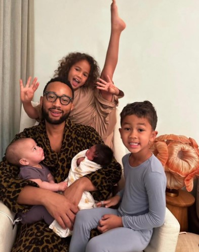 John Legend with children