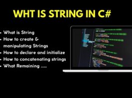 What is String in C Sharp