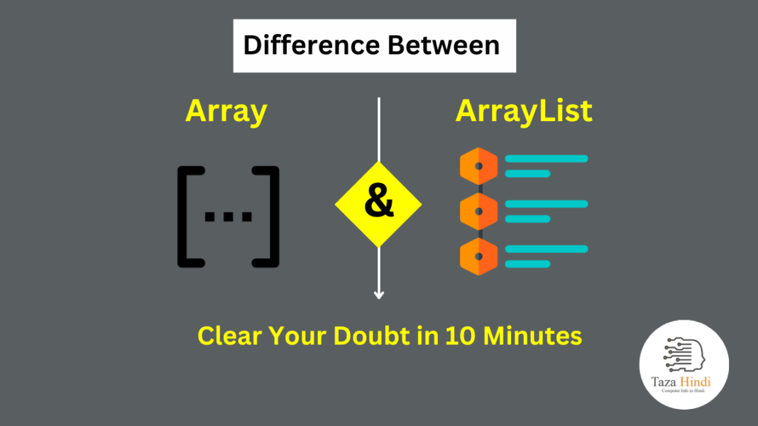 Difference Between Array And Arraylist Learn Computer Science And Technology Easily 2216