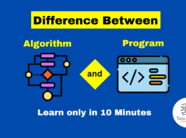 Difference between Algorithm and Program