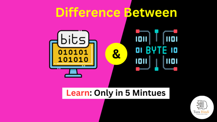 Difference between Bit and Byte