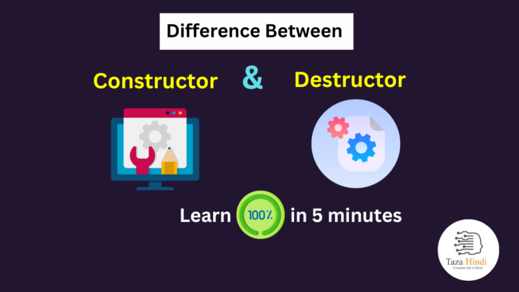 Difference between Constructor and Destructor - Learn Computer Science ...