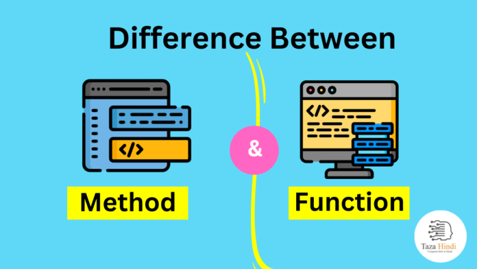 Difference between Method and Function
