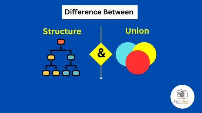 Difference between Structure and Union