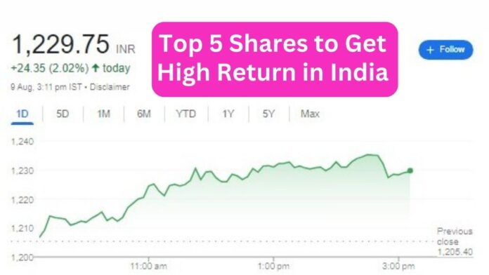 Top 5 Shares to Invest in India