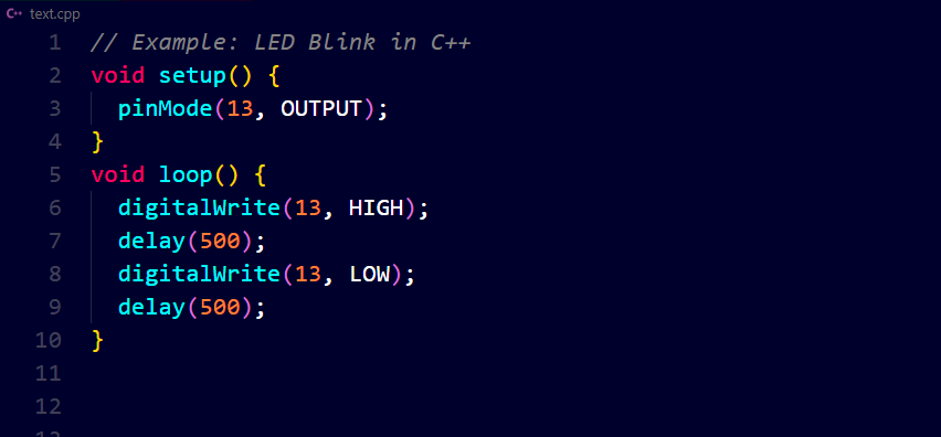 LED Blink in CPP in Arduino UNO Q