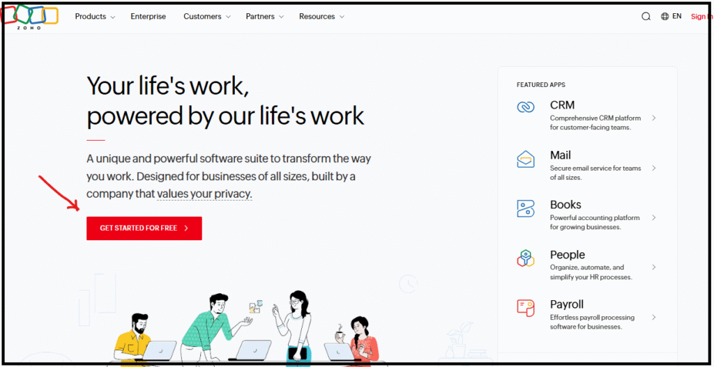 zoho-mail-login-setup