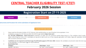 CTET 2026 Notification Out