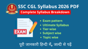 SSC CGL Syllabus 2026